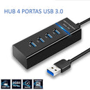 Hub Usb 3.0 4 Portas Expansor Rapido 5 Gbps Alta Velocidade