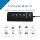 Hub Usb 3.0 4 Portas Expansor Rapido 5 Gbps Alta Velocidade