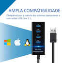 Hub Usb 3.0 4 Portas Expansor Rapido 5 Gbps Alta Velocidade