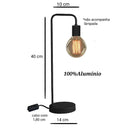 Abajur de Mesa Industrial Retrô