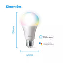 Kit 2 Lâmpadas Inteligente Led Bulbo 10w Rgb Smart Color - Elgin