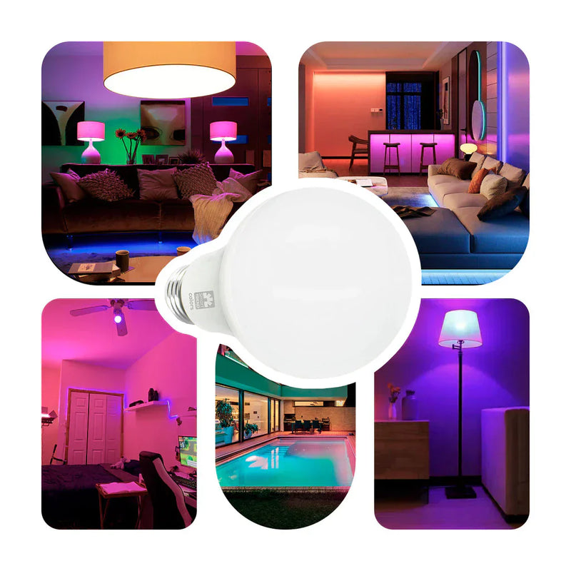 Kit 5 Lâmpadas Lâmpada LED Bulbo Inteligente 11W RGB