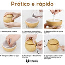 Umidificador Ultrassônico USB Led 7 Cores em Madeira - Portátil